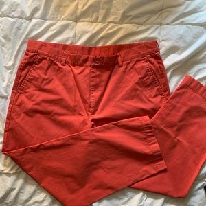 Brooks brothers coral chinos